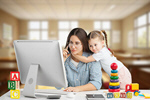 Сlipart home work kid mother parent   BillionPhotos