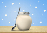 Сlipart background bubbles milk sour cream spoon   BillionPhotos