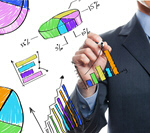 Сlipart Business person drawing colorful graphs document rate map bar   BillionPhotos