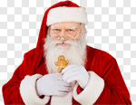 Сlipart Santa Claus Christmas Cookie Food Isolated photo cut out BillionPhotos