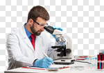 Сlipart Man scientist microscope research scientist lab photo cut out BillionPhotos