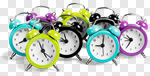 Сlipart Clock Time Alarm Clock Group of Objects Retro Revival photo cut out BillionPhotos
