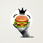 Сlipart collage burger art crown food   BillionPhotos