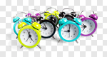 Сlipart Clock Time Alarm Clock Group of Objects Retro Revival photo cut out BillionPhotos