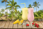 Сlipart shake milk fruit banana isolated   BillionPhotos