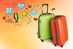 Сlipart suitcase travel luggage bag background   BillionPhotos