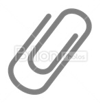 Сlipart Attached clip paper-clip fastener paper-fastener vector icon cut out BillionPhotos