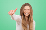 Сlipart thumb up person woman happy   BillionPhotos