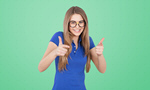 Сlipart thumb up person woman happy   BillionPhotos