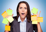 Сlipart Adhesive Note Multi-Tasking Women Busy Exhaustion   BillionPhotos
