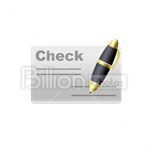 Сlipart Cheque Check Blank Cheque Paying Signature vector icon cut out BillionPhotos