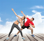 Сlipart fit fitness team aerobic two   BillionPhotos