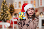 Сlipart Child and gift tree decoration fun green   BillionPhotos