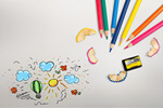 Сlipart pencils coloring coloured color colored   BillionPhotos