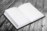 Сlipart blank book cover white open booklet   BillionPhotos