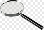 Сlipart Magnifying Glass Lens Glass Black And White White Background photo cut out BillionPhotos