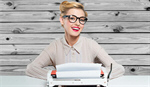 Сlipart woman journalist face literature glasses   BillionPhotos