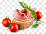 Сlipart bread small jamon isolated dish photo cut out BillionPhotos