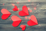 Сlipart heart paper cut origami sticker   BillionPhotos