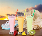 Сlipart mango yogurt straw strawberry flip-flops   BillionPhotos