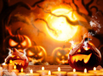 Сlipart halloween background pumpkin happy text   BillionPhotos