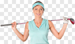 Сlipart Golf Female White Shirt Isolated photo cut out BillionPhotos