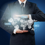 Сlipart global business interior woman virtual leader   BillionPhotos