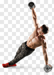 Сlipart kettlebell man fitness workout gym photo cut out BillionPhotos
