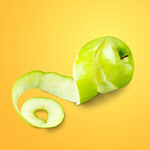 Сlipart Apple Peel Peeled Peeling Granny Smith Apple   BillionPhotos