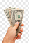 Сlipart Currency Human Hand Paper Currency Wealth Stack photo cut out BillionPhotos