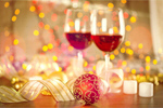Сlipart Christmas Wine Table Illuminated Candle   BillionPhotos