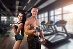 Сlipart trainer fit gym training couple   BillionPhotos