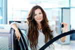 Сlipart car buying key dealership girl photo  BillionPhotos