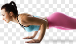Сlipart plank exercise fitness woman active photo cut out BillionPhotos