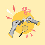 Сlipart puzzle teamwork partnership concept people   BillionPhotos