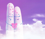 Сlipart painted smiley and hugging abstract background beautiful card   BillionPhotos