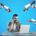 Сlipart 80s art collage megaphone 90s   BillionPhotos