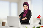 Сlipart work office woman arab laptop   BillionPhotos