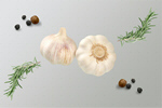 Сlipart garlic herb white background close   BillionPhotos