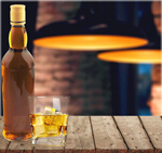 Сlipart Whiskey on wooden desk background wooden blurred desk   BillionPhotos