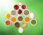 Сlipart salsa seasoning above assortment background   BillionPhotos