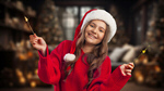 Сlipart christmas winter city girl snow   BillionPhotos