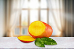Сlipart mango slice leaf cubes background   BillionPhotos