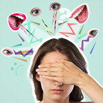 Сlipart collage stop woman anger hand   BillionPhotos