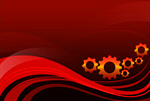 Сlipart Gear Red Technology Abstract Backgrounds vector  BillionPhotos