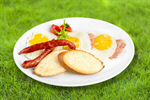 Сlipart breakfast egg toast bacon white   BillionPhotos