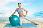 Сlipart Pilates Exercising Women Sport Ball   BillionPhotos