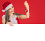 Сlipart christmas woman beautiful brunette celebration   BillionPhotos