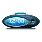 Сlipart Clock Time Alarm Clock 12:00 Midnight vector icon cut out BillionPhotos
