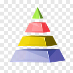 Сlipart Pyramid Symbol Three-dimensional Shape Pyramid Shape Layered vector cut out BillionPhotos